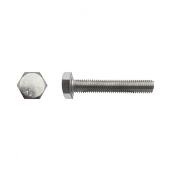 Vis tête hexagonale totalement filetée Inox A2 - 6 x 50 mm- Vendu par 200