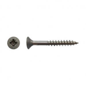 Vis pour panneaux agglomérés tête fraisée Pozidriv® filetage partiel Inox A2 - 6 x 160 mm- Vendu par 50