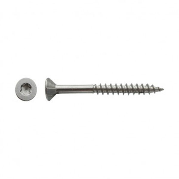 Vis pour panneaux agglomérés tête fraisée Torx® filetage partiel Inox A2 - 4 x 70 mm- Vendu par 200