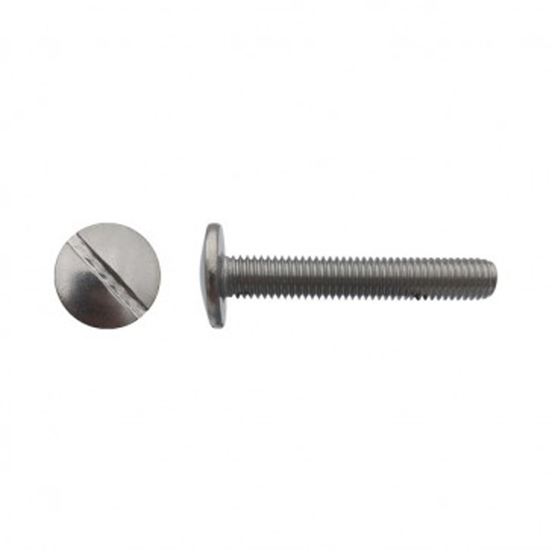 Vis poêlier tête ronde large fendue Inox A2 - 4 x 50 mm- Vendu par 200