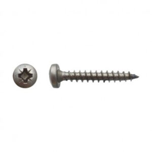 Vis pour panneaux agglomérés tête cylindrique Pozidriv® Inox A2 - 5 x 80 mm- Vendu par 100
