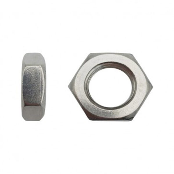 Écrou hexagonal (HM) bas DIN 439 Inox A2 - 6 mm