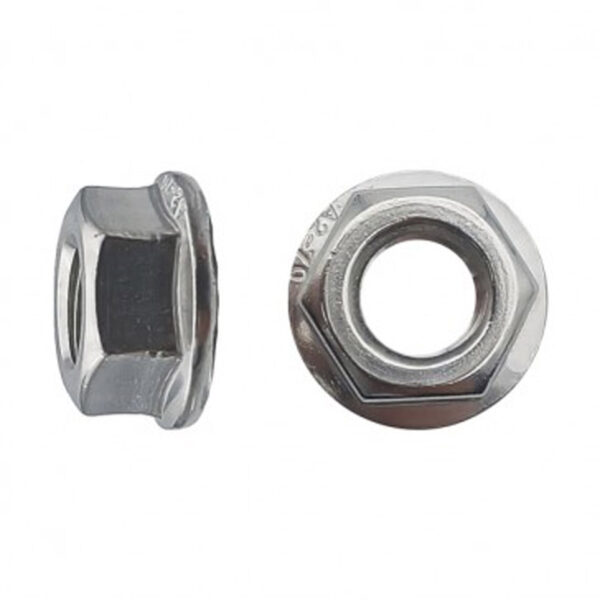 Écrou embase crantée DIN 6923 Inox A2 - 6 mm