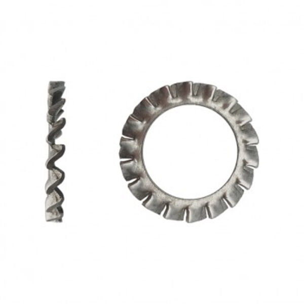 Rondelle éventail à dentures extérieures (AZ) DIN 6798 A Inox A2 - 10 mm