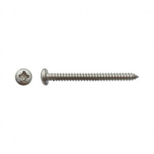 Vis à tôle tête cylindrique bombée large Pozidriv® Inox A2 - 5,5 x 31,7 mm- Vendu par 200