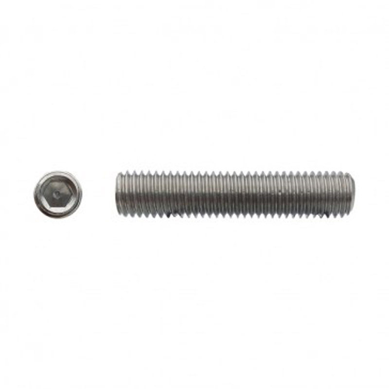 Vis sans tête à bout cuvette six pans creux (STHC) Inox A2 - 10 x 12 mm- Vendu par 200
