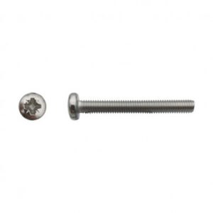 Vis à métaux tête cylindrique bombée large Pozidriv® Inox A4 - 3 x 20 mm- Vendu par 500