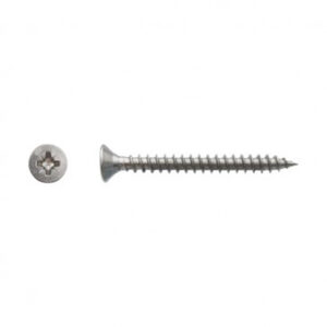 Vis pour panneaux agglomérés tête fraisée Pozidriv® Inox A4 - 6 x 80 mm- Vendu par 100
