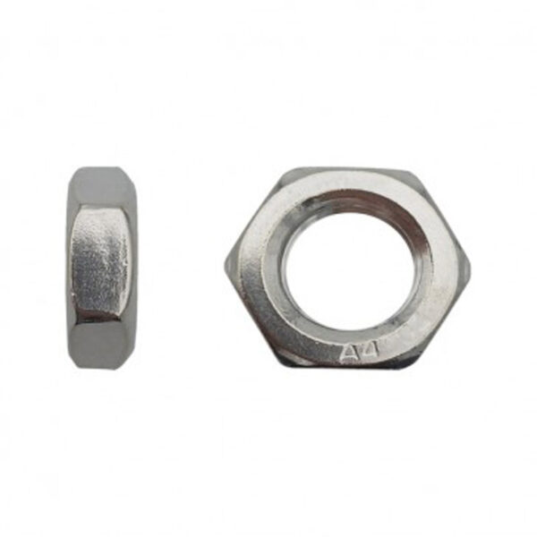 Écrou hexagonal (HM) bas DIN 439 Inox A4 - 8 mm