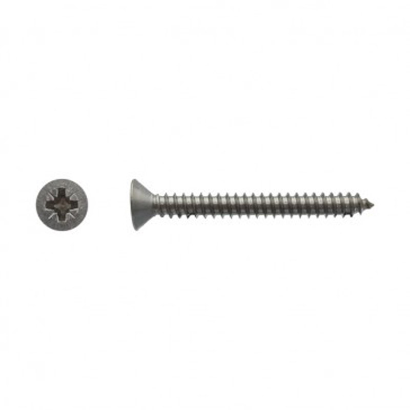 Vis à tôle tête fraisée Pozidriv® Inox A4 - 5,5 x 31,7 mm- Vendu par 200