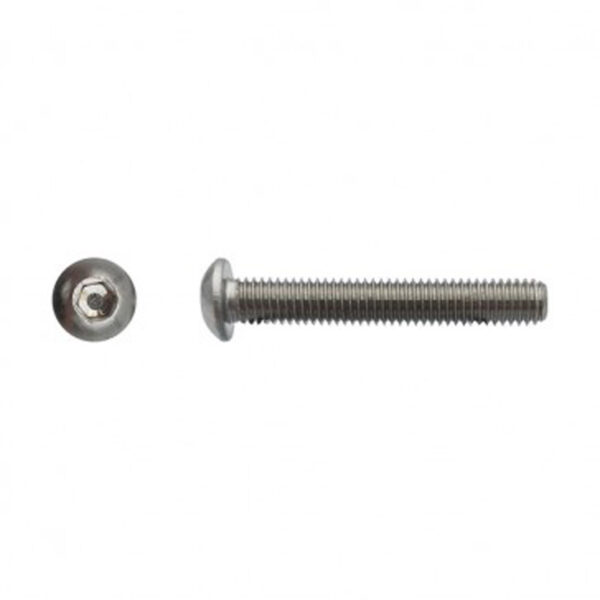 Vis tête bombée six pans creux (BHC) Inox A4 - 5 x 20 mm- Vendu par 200