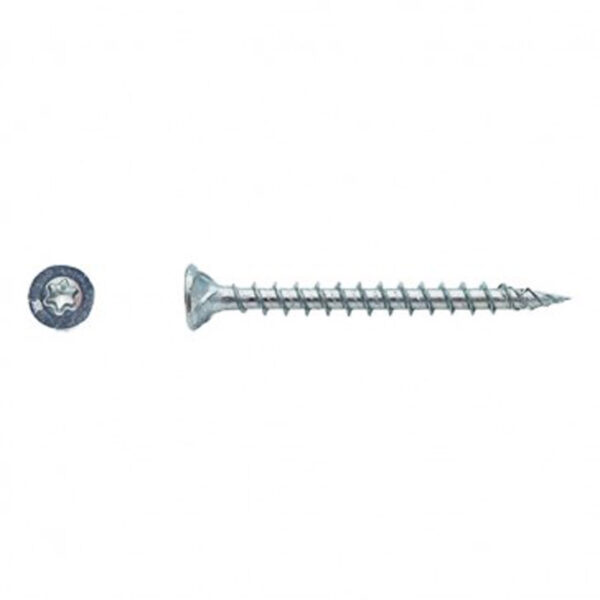 Vis bois FX5 tête fraisée Torx® filetage total Zingué 4 x 30 mm- Vendu par 500