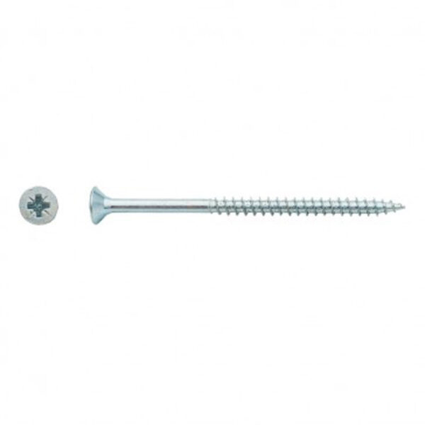 Vis pour panneaux agglomérés tête fraisée Pozidriv® filetage partiel Zingué - 4,5 x 60 mm- Vendu par 250