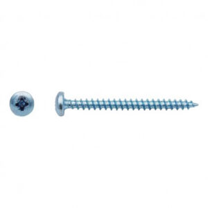 Vis pour panneaux agglomérés tête cylindrique Pozidriv® Zingué - 3,5 x 40 mm- Vendu par 500