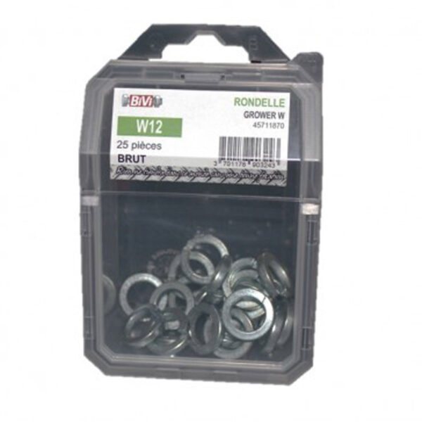Rondelle autobloquante GROWER Série W Zingué - 8 mm en Coque de 100 pièces- Vendu par 4