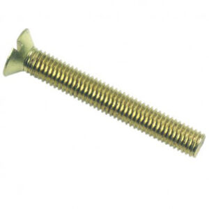 Vis à métaux tête fraisée fendue Laiton - 4 x 20 mm- Vendu par 200