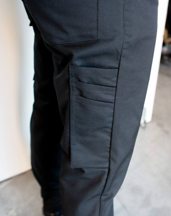 Pantalon multipoches stretch noir avec renforts genoux (t36)- AP 7301 - CLAS Equipements – Image 2