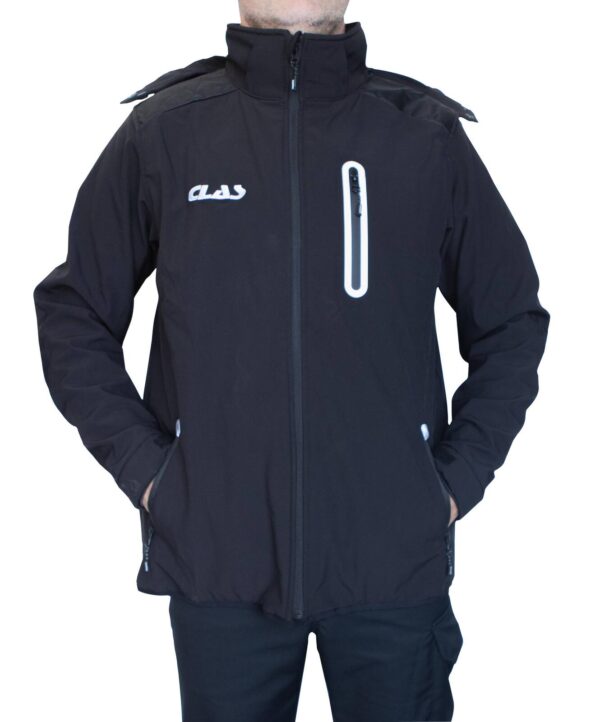 Veste softshell noire (s)- AP 7801 - CLAS Equipements