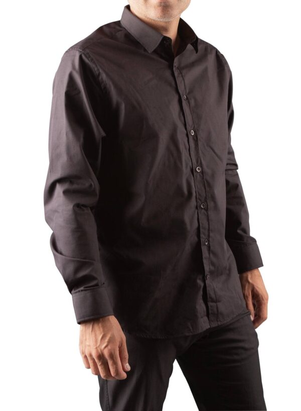 Chemise homme manches longues noire (t36)- AP 8701 - CLAS Equipements