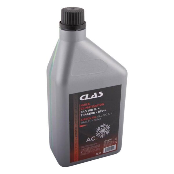 Huile climatisation pag 100 1l + traceur - r134a1L d'huile climatisation PAG 100 + traceur - R134a - CO 6144 - CLAS Equipements