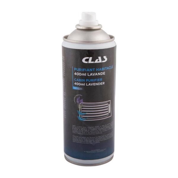 Purifiant habitacle 400ml lavandeSpray purifiant conduits d'air et habitacle 400ml lavande - CO 6216 - CLAS Equipements