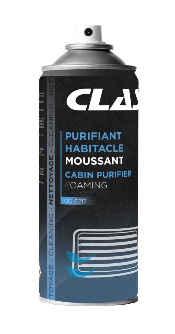 Purifiant habitacle 400ml moussantSpray purifiant conduits d'air et habitacle moussant 400ml - CO 6217 - CLAS Equipements