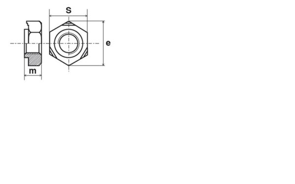 Écrou à souder HU DIN 929 brut - 3 mm – Image 2