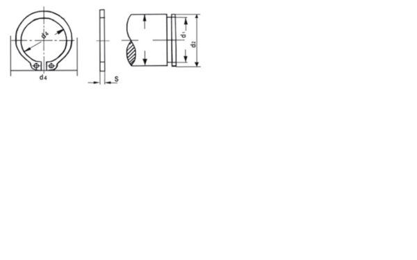 Circlips extérieur DIN 471 brut Diamètre : 12 mm- Vendu par 200 – Image 2