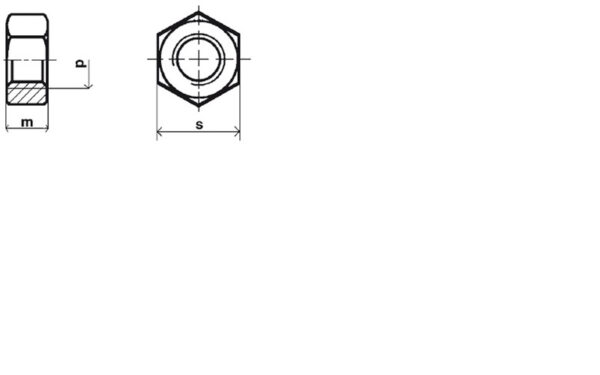 Écrou hexagonal HU DIN 934 PA 6,6 naturel - 3 mm- Vendu par 200 – Image 2