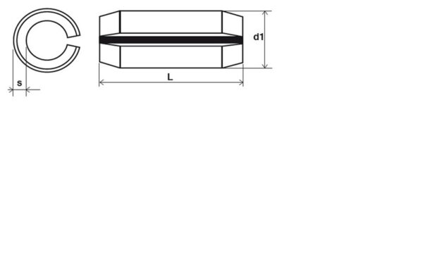 Goupille élastique Série épaisse ISO 8752 Inox A2 - 3 x 24 mm- Vendu par 100 – Image 2
