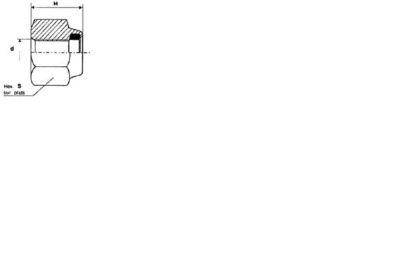 Écrou NYLSTOP hexagonal NFE 25409 P8 classe 8 zinc nickel - 4 mm – Image 2