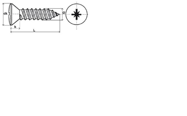 V/TOLE TFB PZ N6 (3.5)X25.4 ZG - Vendu par 500 – Image 2