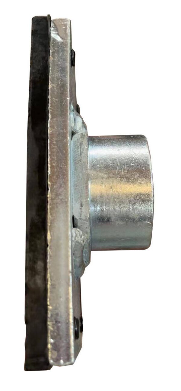 Tampon rectangle profil bas caoutchouc rehausse metalTampon caoutchouc rond avec renfort rondelle métallique ø120x4mm pour pont élévateur ATH, Hofmann, Hermann, JAB Becker - EG 1158 - CLAS Equipements
