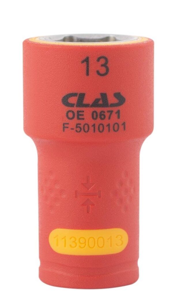 Douille isolee 1/4" 13mm- OE 0671 - CLAS Equipements