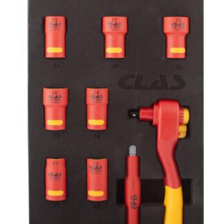 Insert cliquet et douilles isoles 3/8" (14 pcs)- OE 0820 - CLAS Equipements