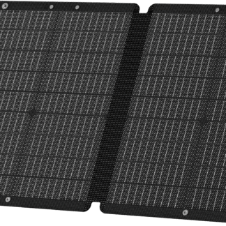 Panneau solaire portable 60W pour station électrique portable - 2 volets - black W
