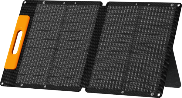 Panneau solaire portable 60W pour station électrique portable - 2 volets - black W