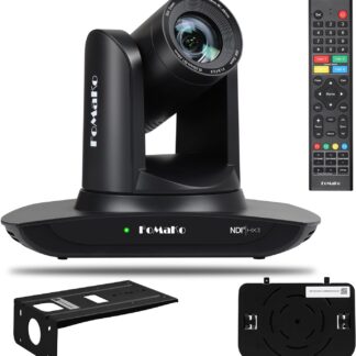 FoMaKo Caméra NDI, caméra HDMI PTZ à suivi automatique AI, zoom optique 20x LAN USB3.0, caméra HDMI pour les services religieux, l'éducation au culte, PoE 1080P60 (prise en charge NDI 6 et NDI HX3) FMK20UH NDI-B (noir) - FMK20UH NDI-B