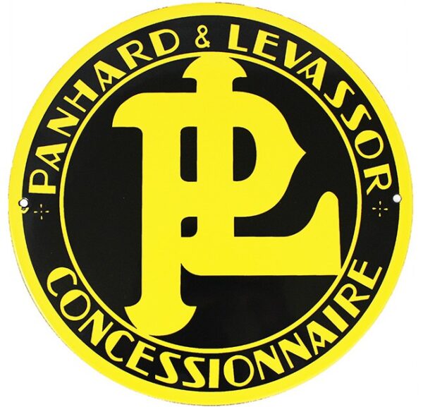 Plaque émaillée diamètre 30 cm : PANHARD – Image 2