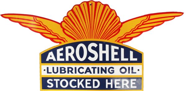 Plaque émaillée : HUILES AEROSHELL – Image 2