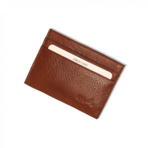 Protège CB Barrière RFID 4 cartes Cuir Marron clair