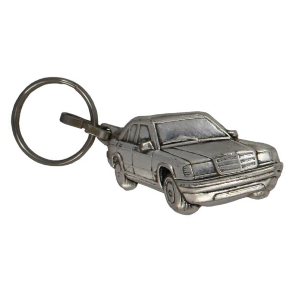 Porte-clés nickelé Mercedes.