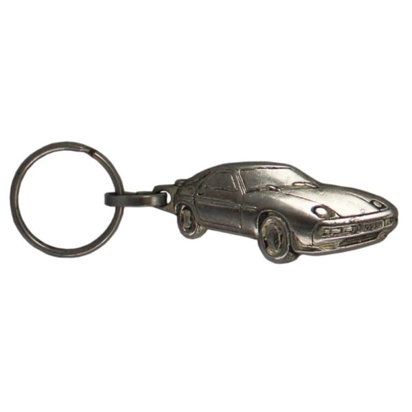 Porte-clés nickelé Porsche.