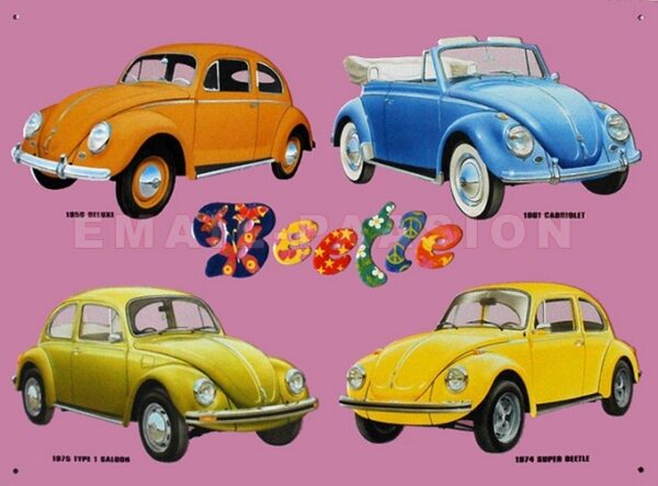 plaque publicitaire 30x40cm plate : Beetle 1956-1975 – Image 2