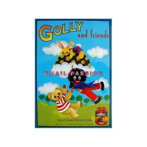 Plaque métal publicitaire 30x40cm plate : Golly and friends.