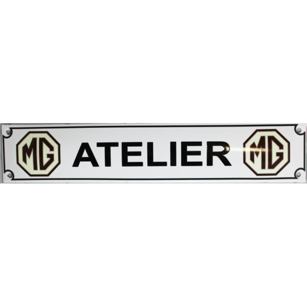 Plaque émaillée : MG ATELIER