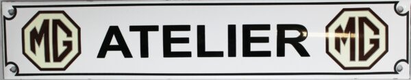 Plaque émaillée : MG ATELIER – Image 2