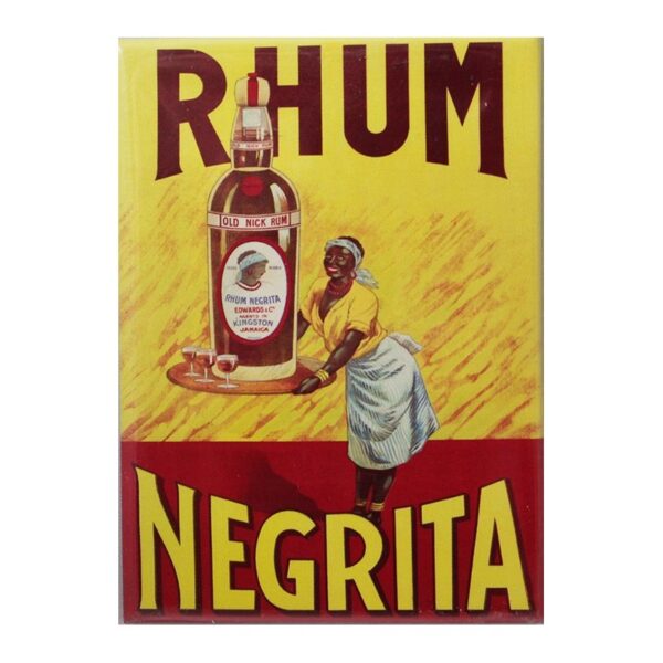 MAGNET plat Dimension 6.5 x 9 cm : RHUM NEGRITA.