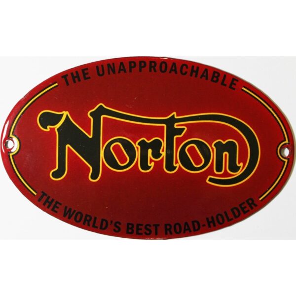 Plaque émaillée : NORTON