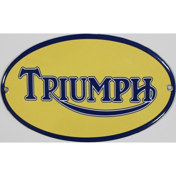Plaque émaillée : TRIUMPH